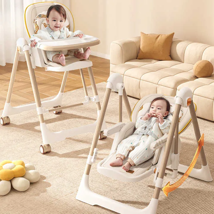 كرسي أطفال عالي كرسي بذراعين مريح للأطفال . High Chair Baby Comfortable Armchair Infant Travel High