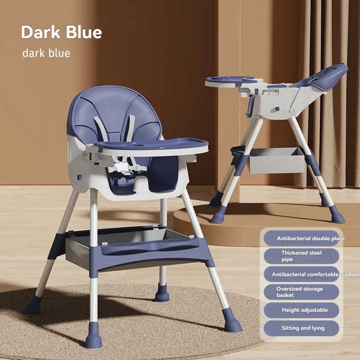 كرسي طعام متعدد الوظائف قابل للتعديل للأطفال كرسي طعام محمول للاستخدام المنزلي Multifunctional Adjustable Baby Dining Chair Portable Dining Chair for Home Use