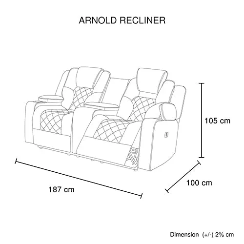 3 2 Seater Electric Recliner Lounge / Armchairs