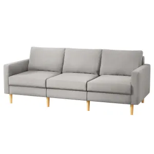 3 Seater Sofa | 225cm | Linen Fabric | Grey