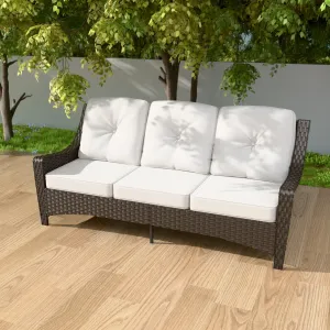 Azure Bay 3 Seat Outdoor Wicker Patio Sofa
