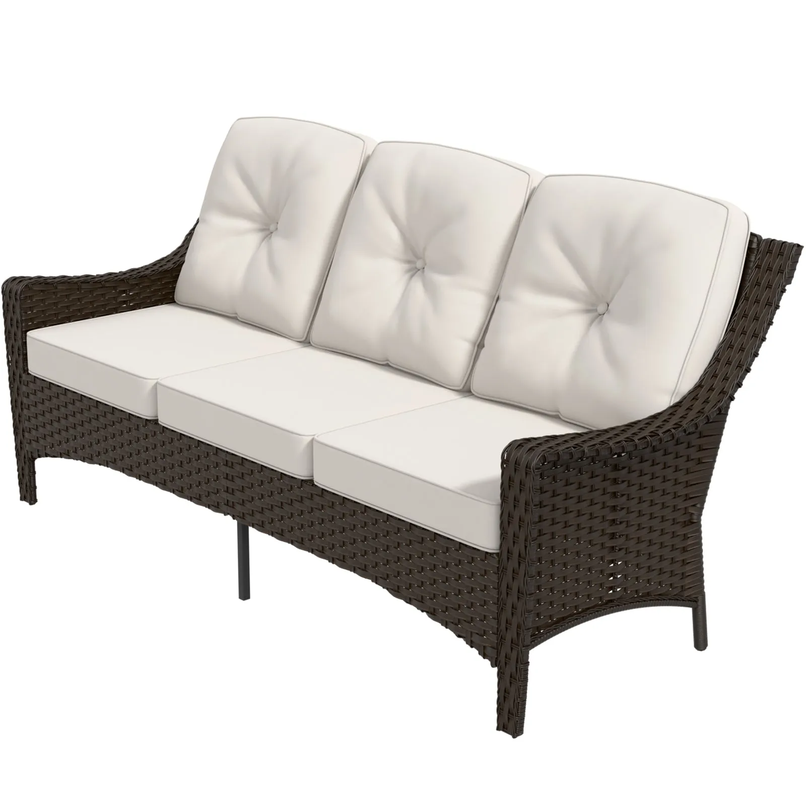 Azure Bay 3 Seat Outdoor Wicker Patio Sofa