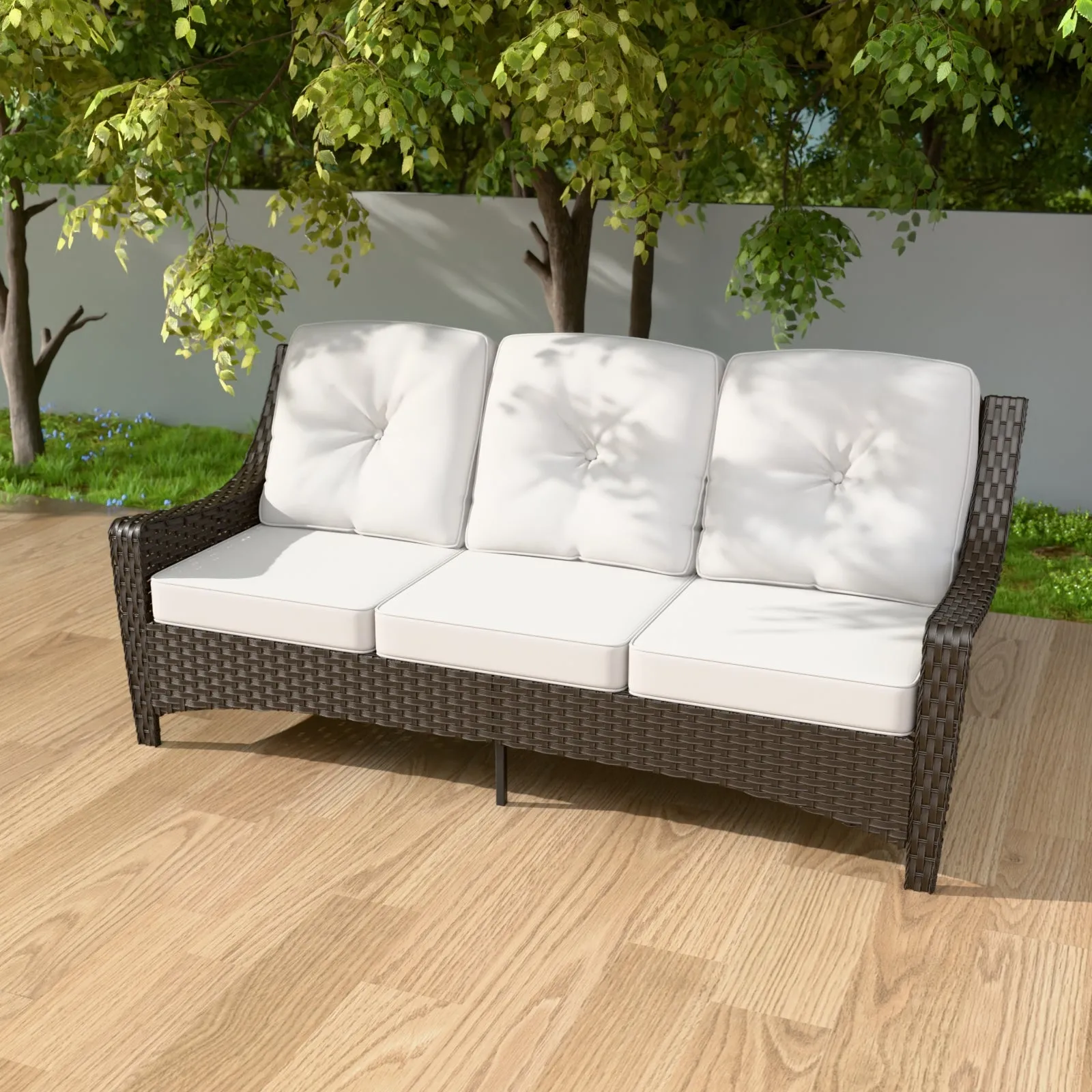 Azure Bay 3 Seat Outdoor Wicker Patio Sofa