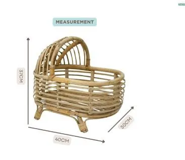Babymoon Rustic Cane Stroller | Wooden Properties | Baby Photography Props