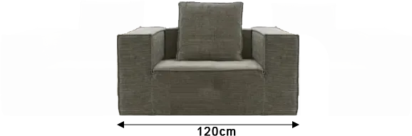 Compressible Block Sofa