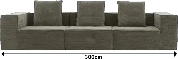 Compressible Block Sofa