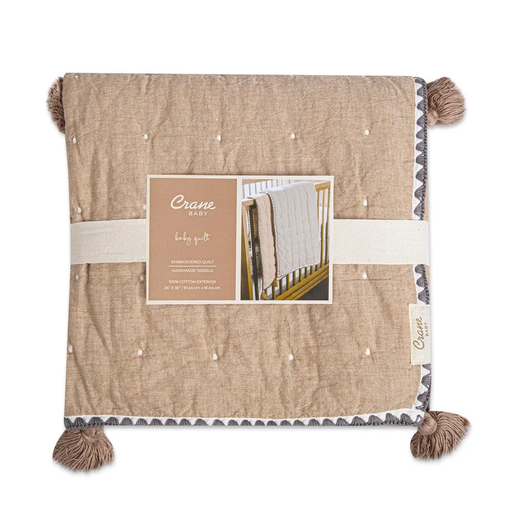 Crane Baby Ezra Collection Quilted Blanket