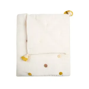 Crane Baby Kendi Collection Pom Pom Blanket