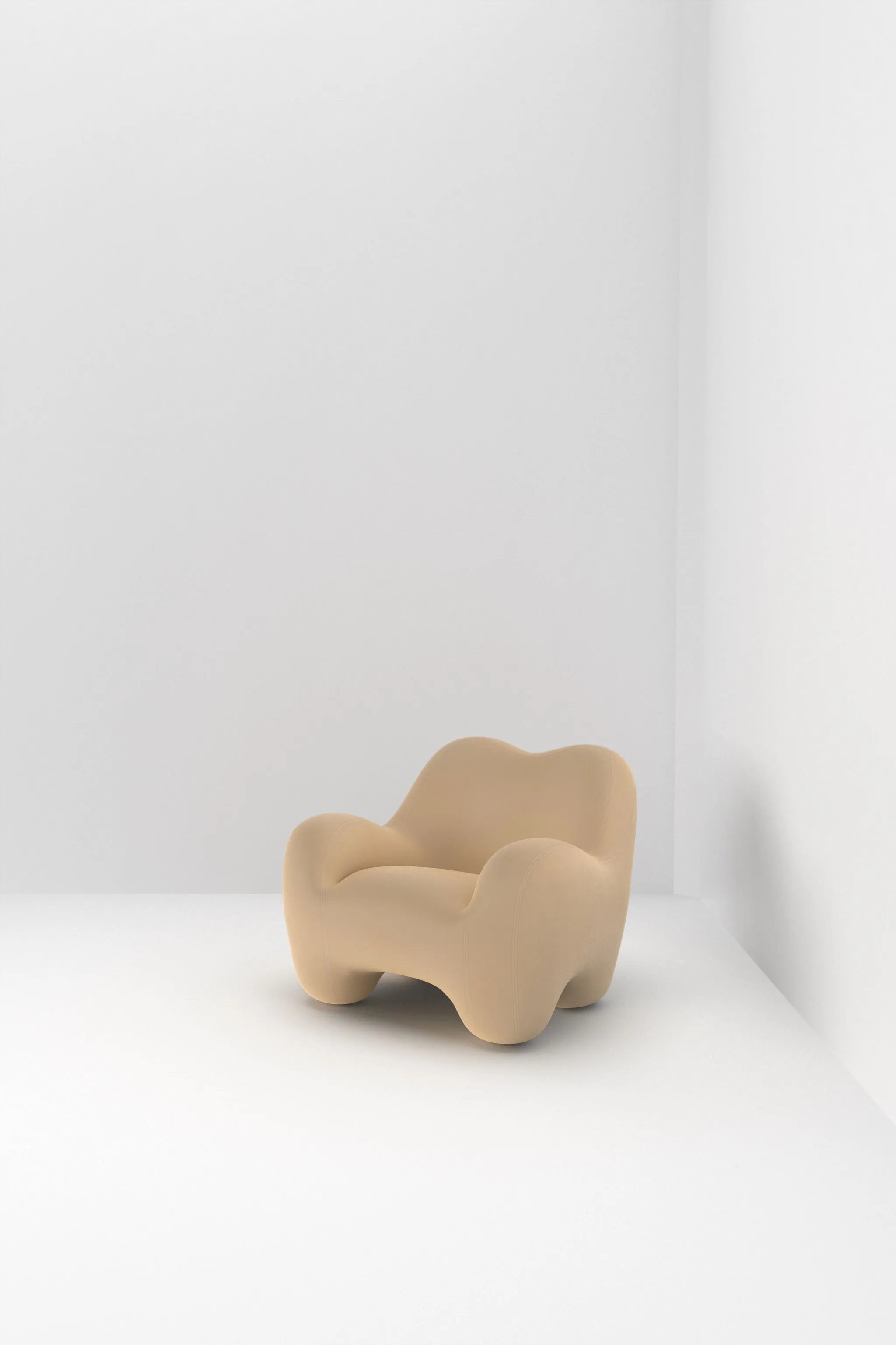 GUMMY ARMCHAIR / SAVANNE LEATHER NATURE