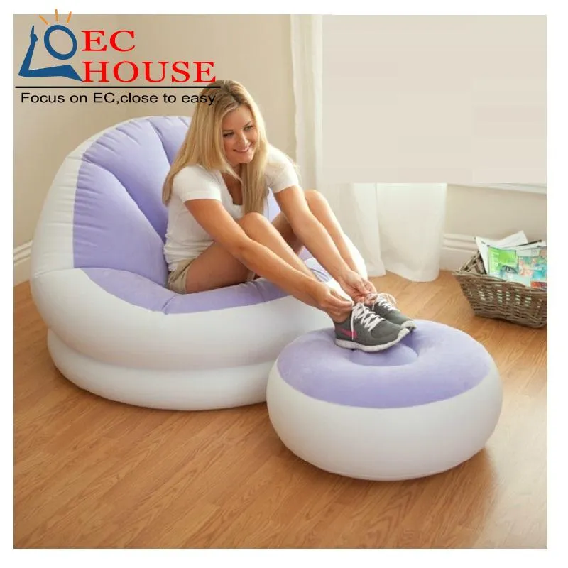 Inflatable leather seat recliner cr PVC creative leisure sofa FREE SHIPPING