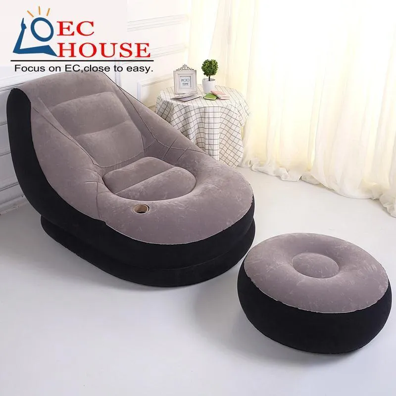Inflatable leather seat recliner cr PVC creative leisure sofa FREE SHIPPING