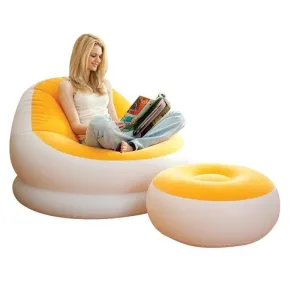 Inflatable leather seat recliner cr PVC creative leisure sofa FREE SHIPPING