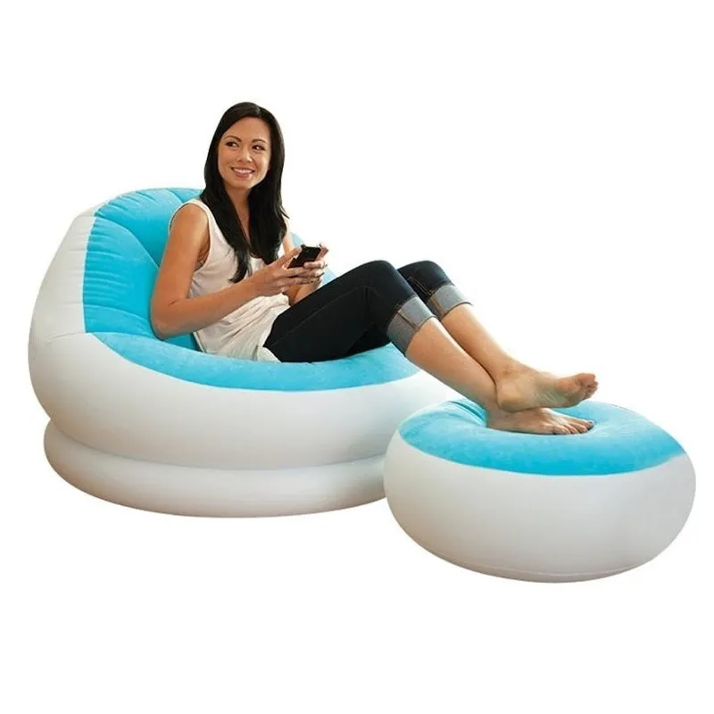 Inflatable leather seat recliner cr PVC creative leisure sofa FREE SHIPPING