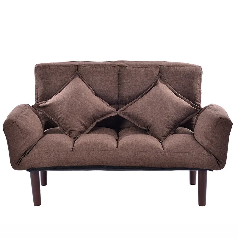 Modern Armchair Sofa Bed 5 Angle Adjustable Reclining Back and Arm Living Room Furniture Home Small Double Sofa Chair Recliner