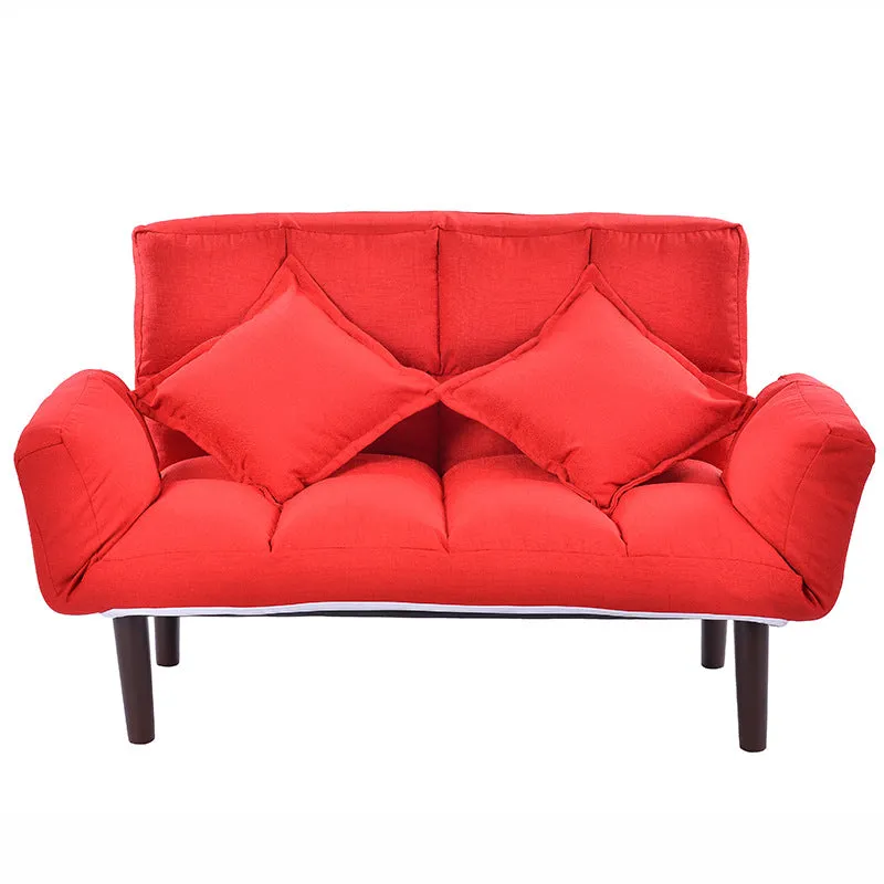 Modern Armchair Sofa Bed 5 Angle Adjustable Reclining Back and Arm Living Room Furniture Home Small Double Sofa Chair Recliner