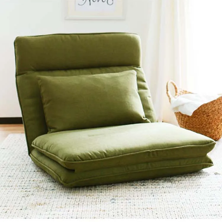 Modern Foldable Reclining Floor Sofa Bed Living Room Furniture Fabric Upholstery Recliner Lounger Sofa Chair Daybed Sleeper