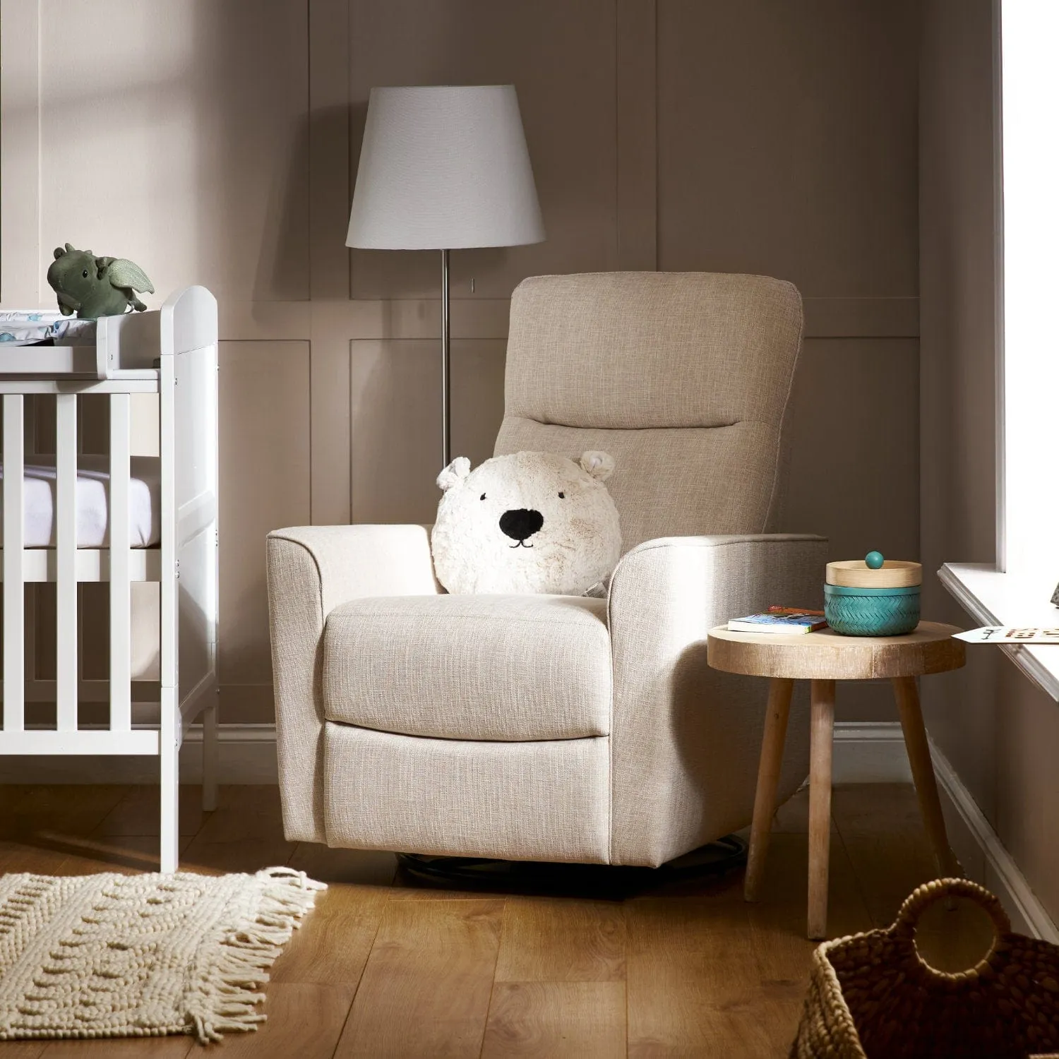 Obaby - Savannah Swivel Glider Recliner Chair - Direct Delivery